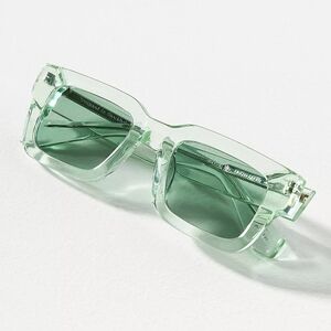 Chimi 05 Square Sunglasses- Green Rectangular 100% UV Protection